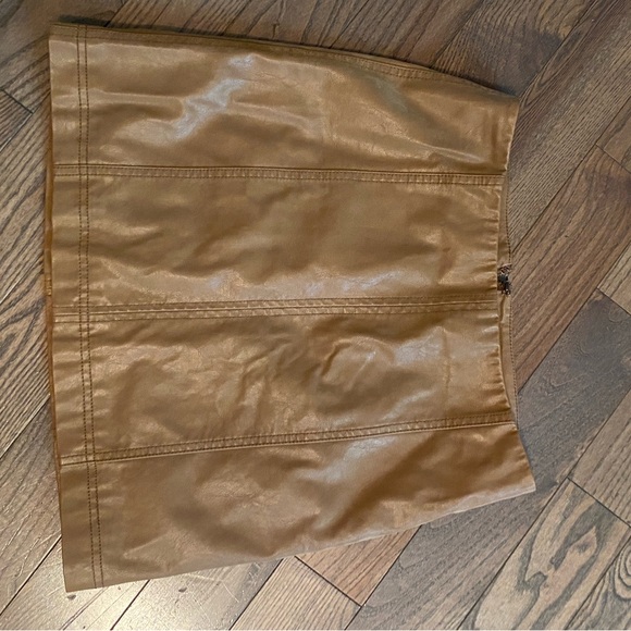Free People Faux Leather Skirt - Picture 11 of 14